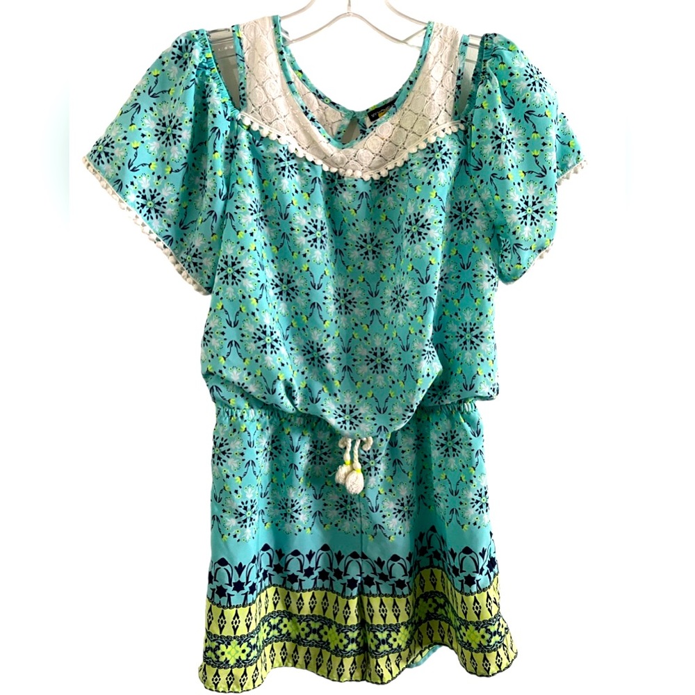 My Michelle Girls. Off the shoulder romper with elastic waist. Girls size 16
